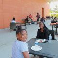 students having lunch